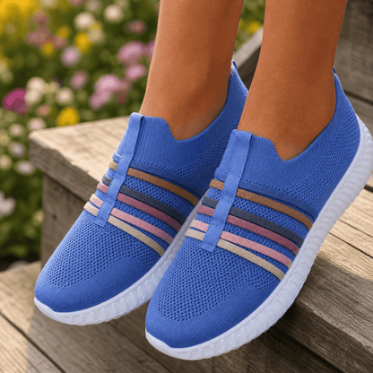 Steplia – Women's Breathable Mesh Slip-On Sneakers