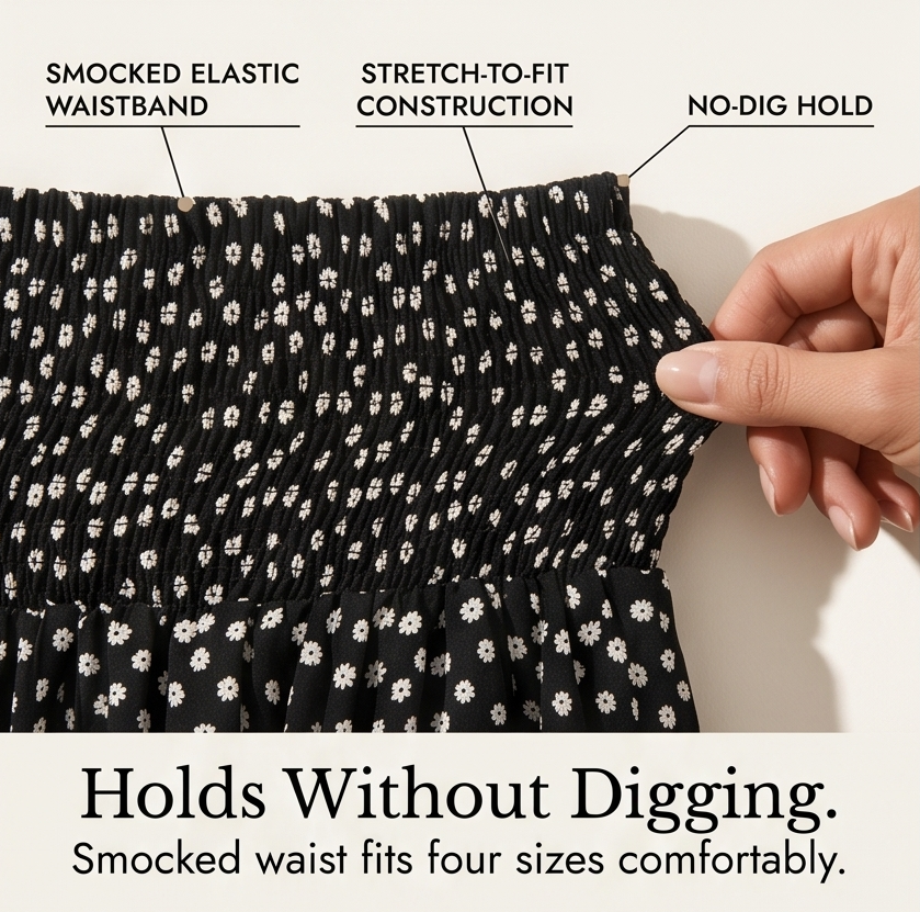 Velura™ – Smocked Wide-Leg Ruffle Pants
