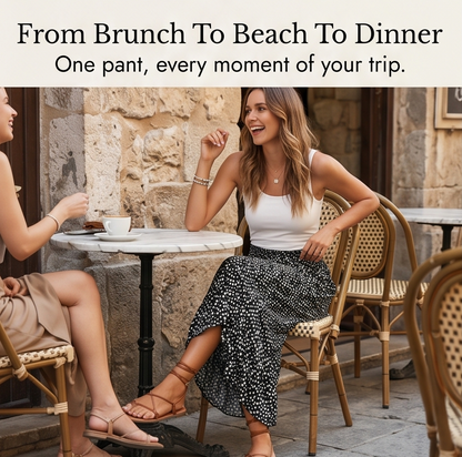 Velura™ – Smocked Wide-Leg Ruffle Pants