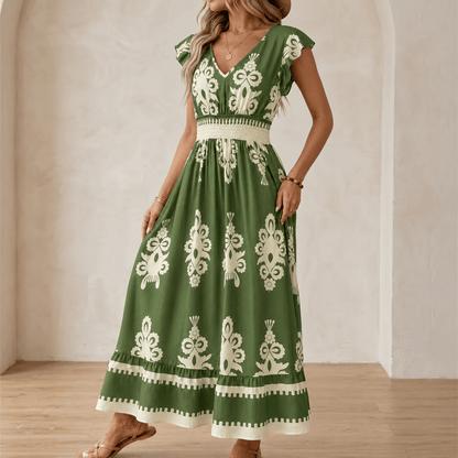 Vivara – Women's Baroque Print Maxi Dress